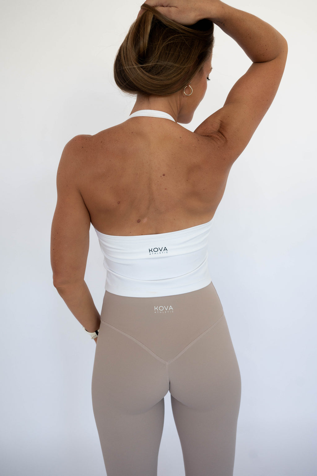 Sculpt Halter Top - White