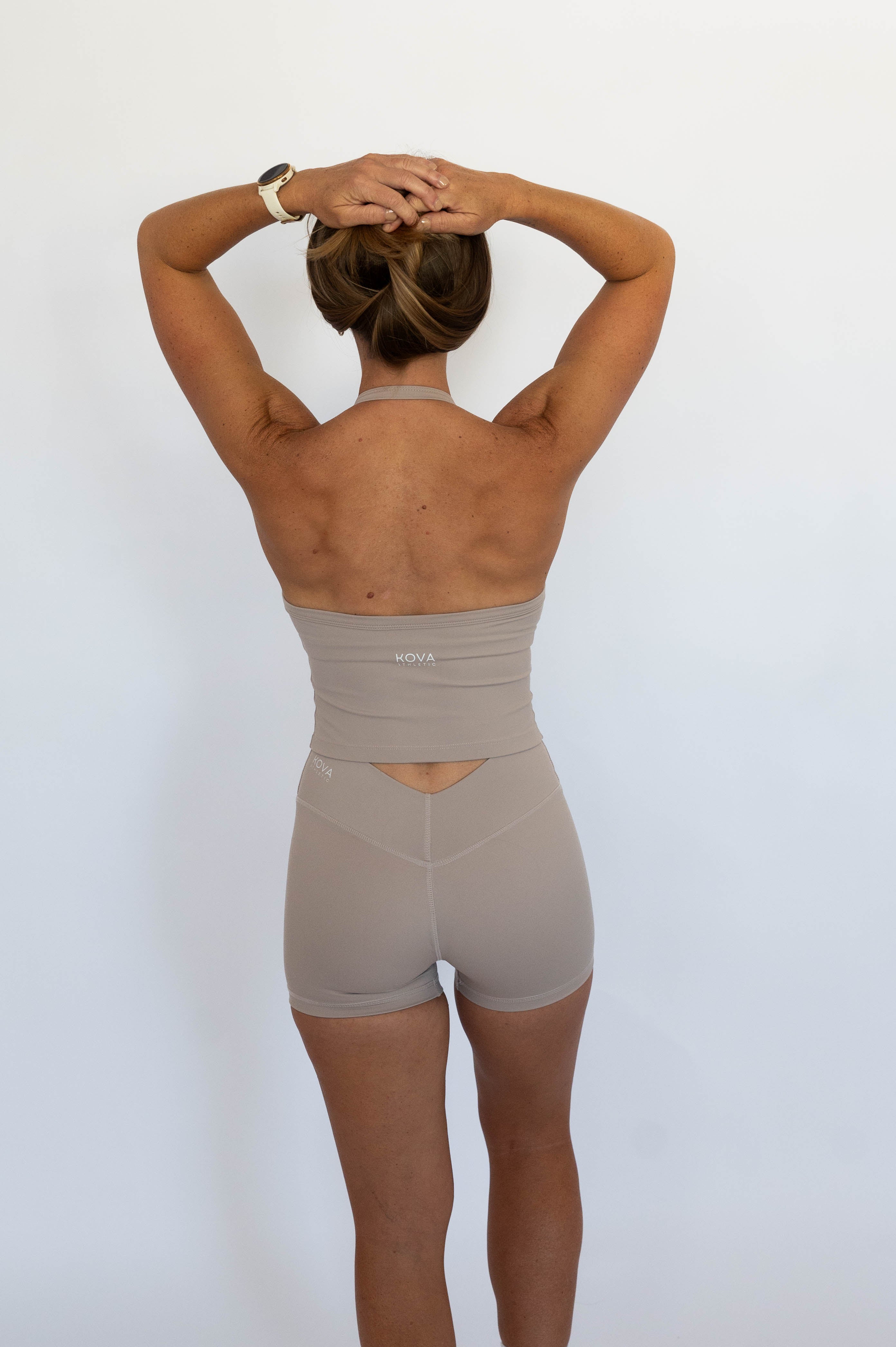 Sculpt Halter Top - Stone