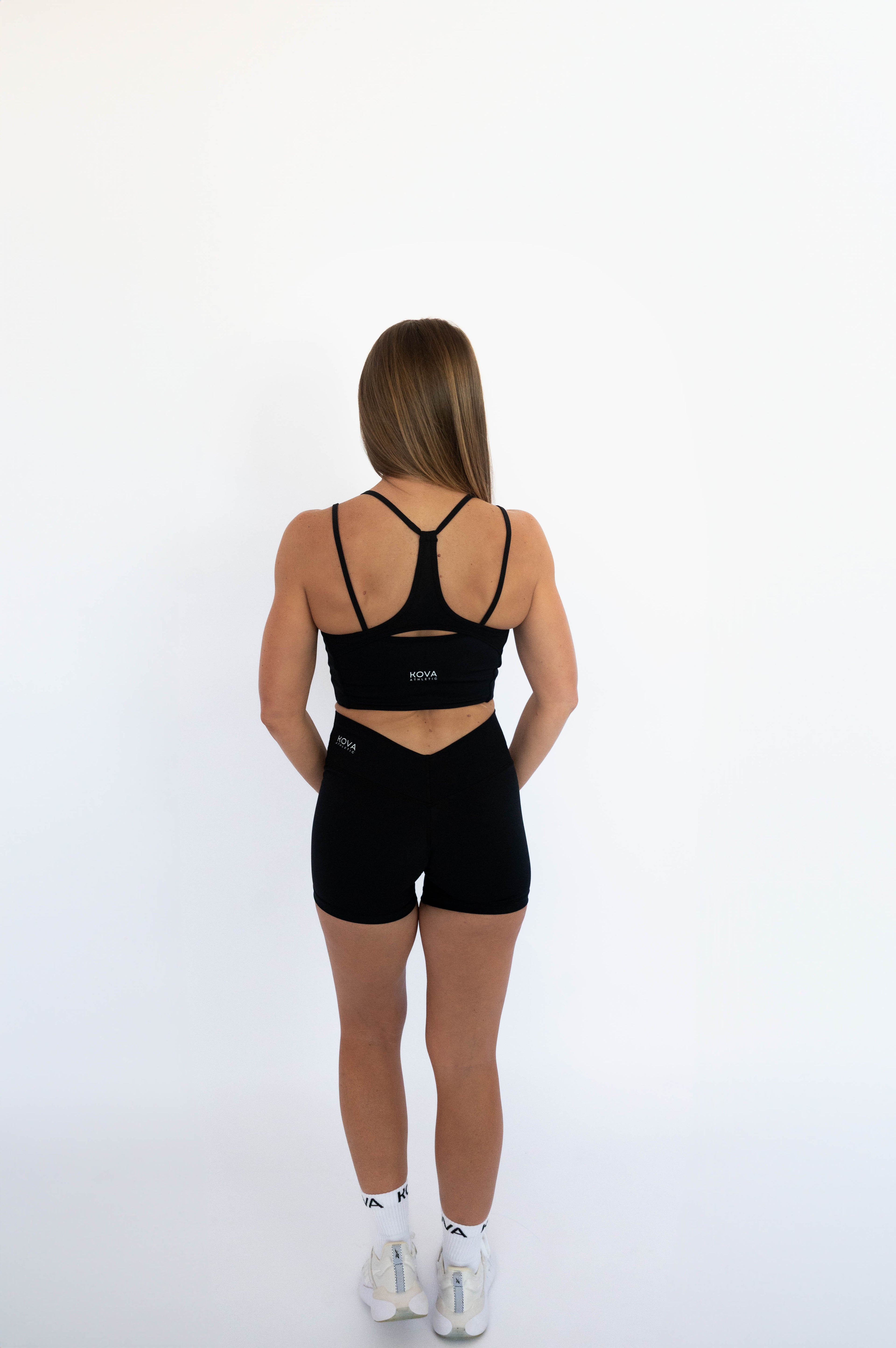 Sculpt longline Crop - Black