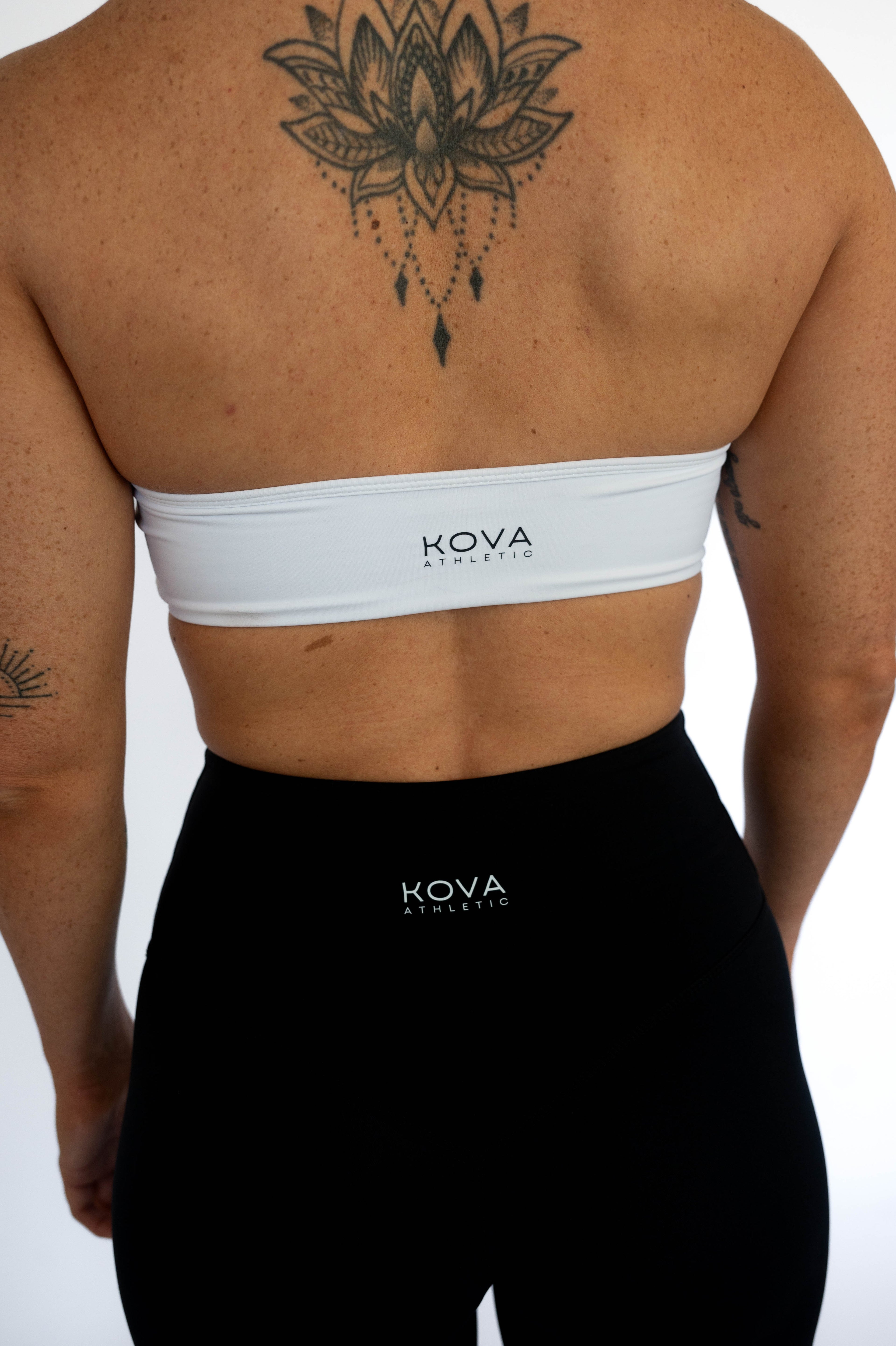 Sculpt Halter Bra - White