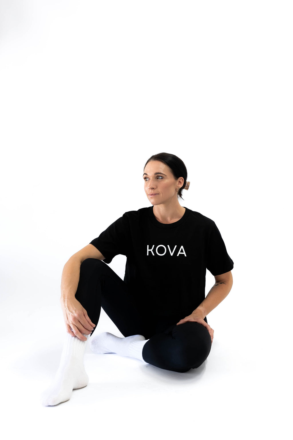 Cropped Tee – Black